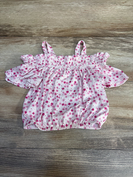 Heart & Arrow Floral Cold Shoulder Shirt White sz 3T - Me n Mommy To Be