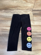 Children's Place Smiley Face Leggings Black sz 18-24m