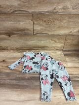 Disney Junior 2pc Ribbed Minnie Mouse Shirt & Pants Set Blue sz 6/9m