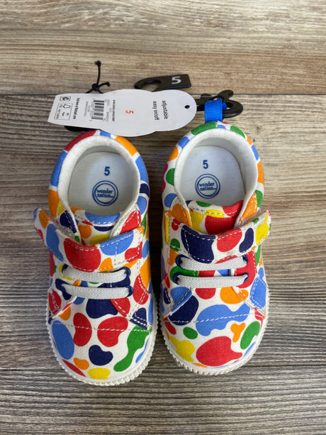 NEW Wonder Nation Casual Print Canvas Sneakers sz 5c - Me n Mommy To Be