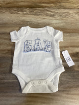 NEW Baby Gap Logo Bodysuit White sz Newborn - Me n Mommy To Be