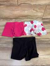 Member's Mark 3pk Cartwheel Shorts Pink sz 4/5T