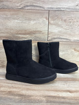 NEW Cat & Jack Holland Shearling Style Boots Black sz 1Y