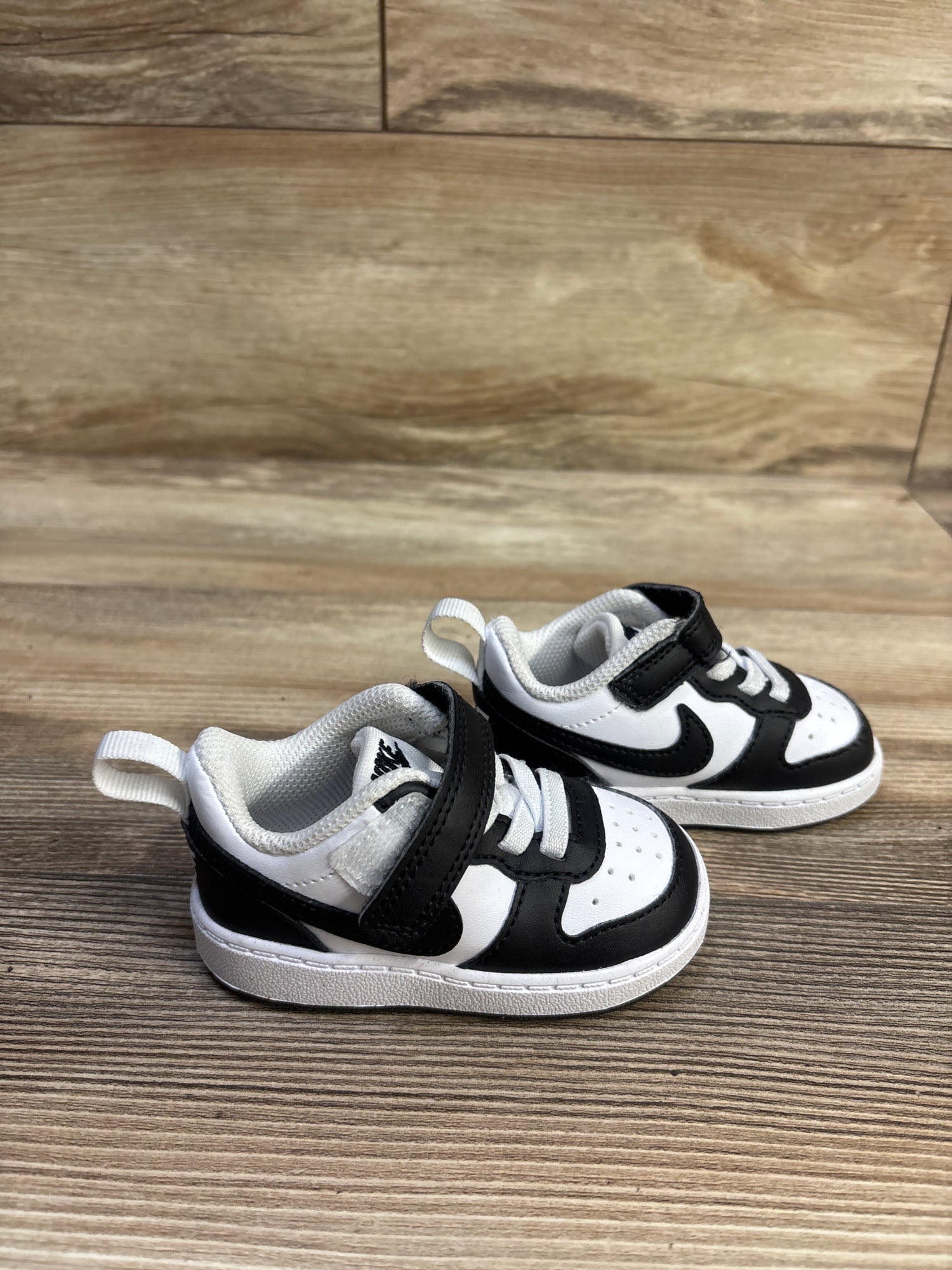 Nike Court Borough Low Recraft TD 'Black White' Sneakers sz 4c