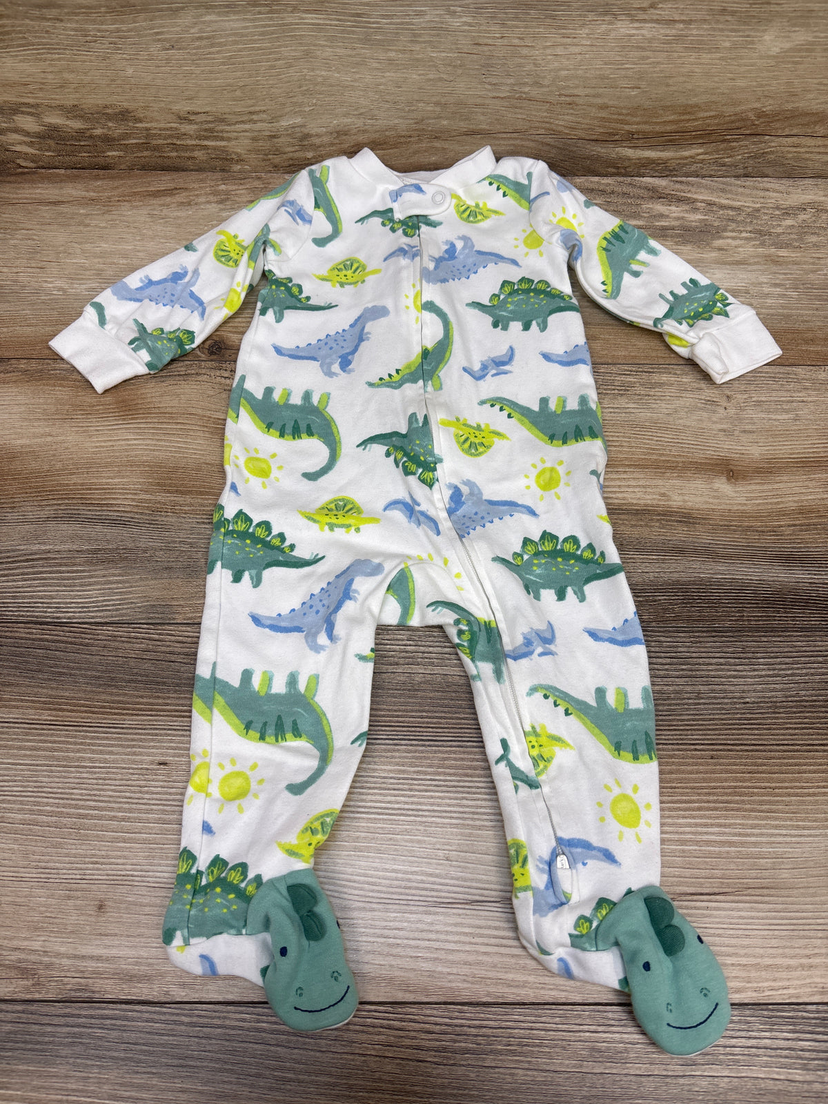 Just One You Dinosaur Sleeper White sz 9m