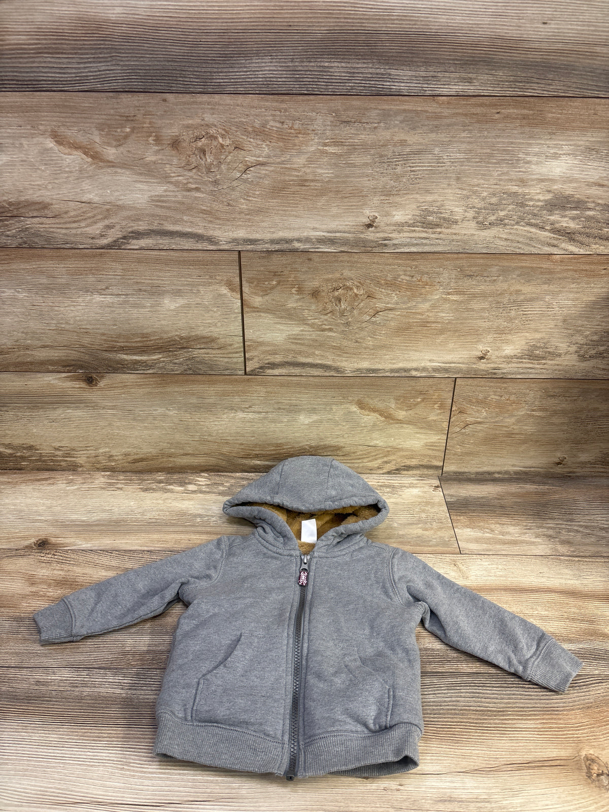 Carter's Fur Lined Full Zip Jacket Grey sz 18m