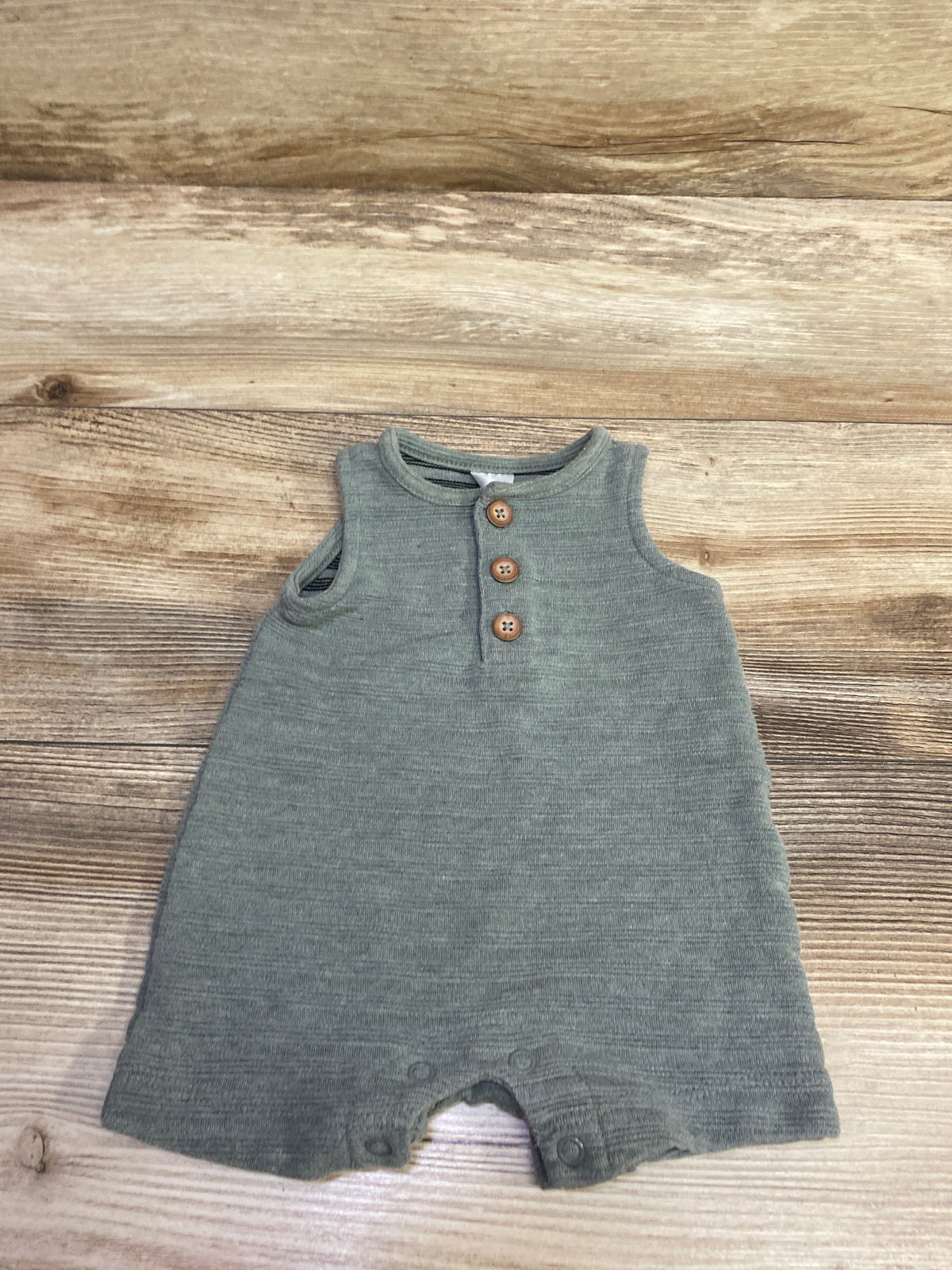Just One You Henley Romper Green sz Newborn