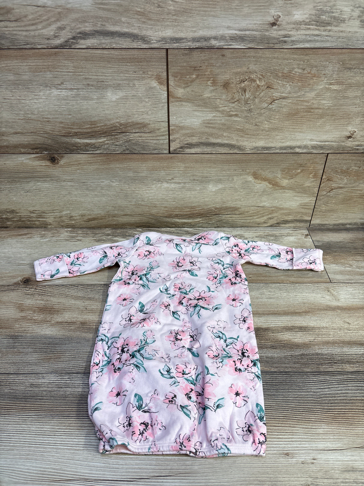 Little Me Floral Sleep Gown Pink sz 0-3m