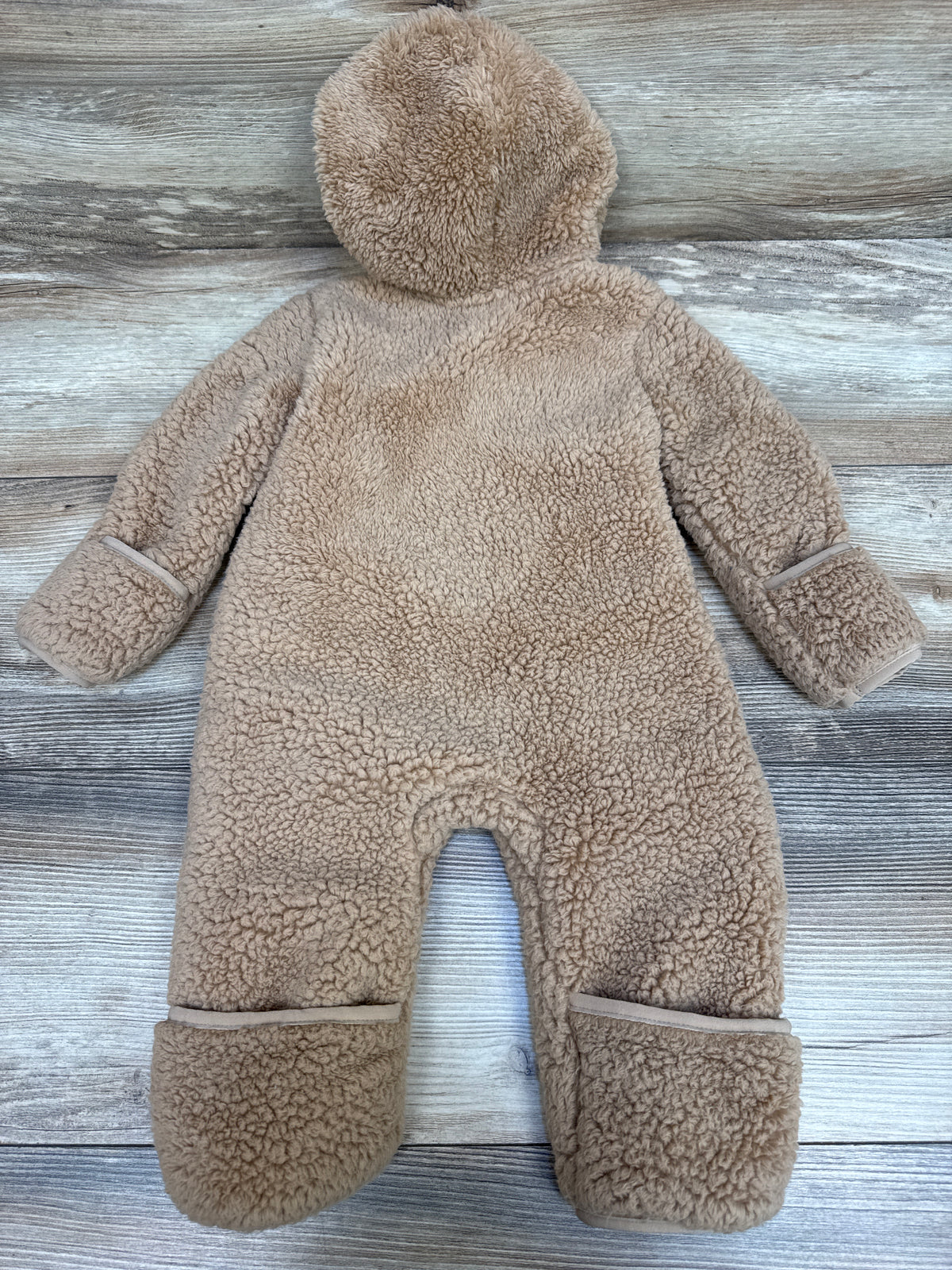 Nike Sherpa Hooded Coverall Tan sz 6m