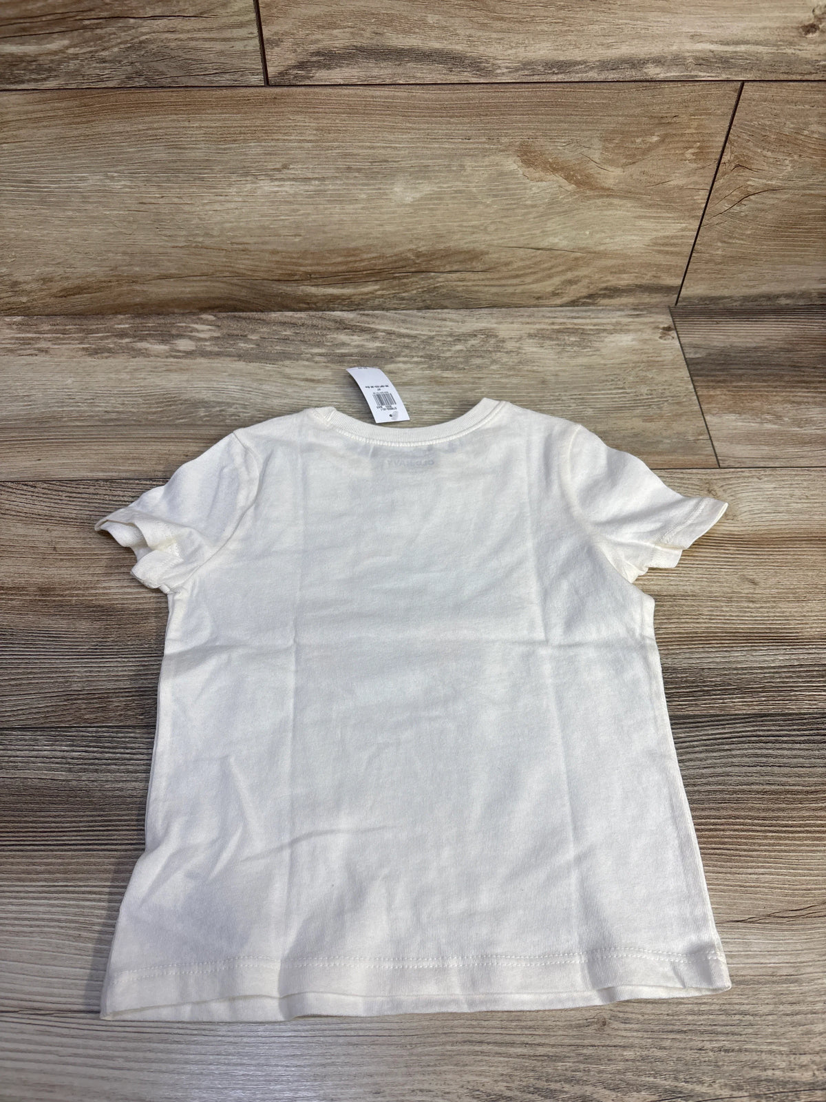 NEW Old Navy Ready For School Shirt Ivory sz 3T