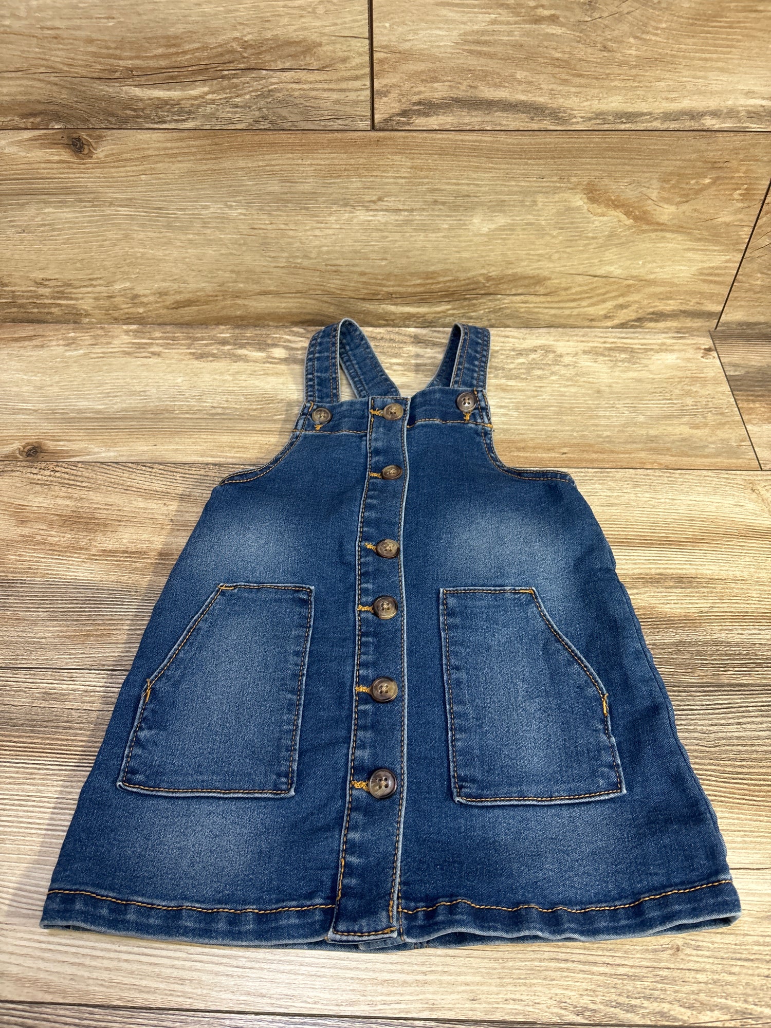 Wonder Nation Button Front Denim Skirtall Blue sz 3T
