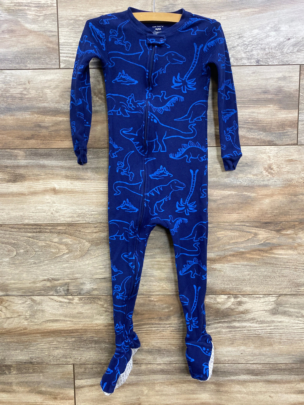 Carter's Dino Sleeper Navy sz 4T