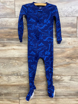Carter's Dino Sleeper Navy sz 4T