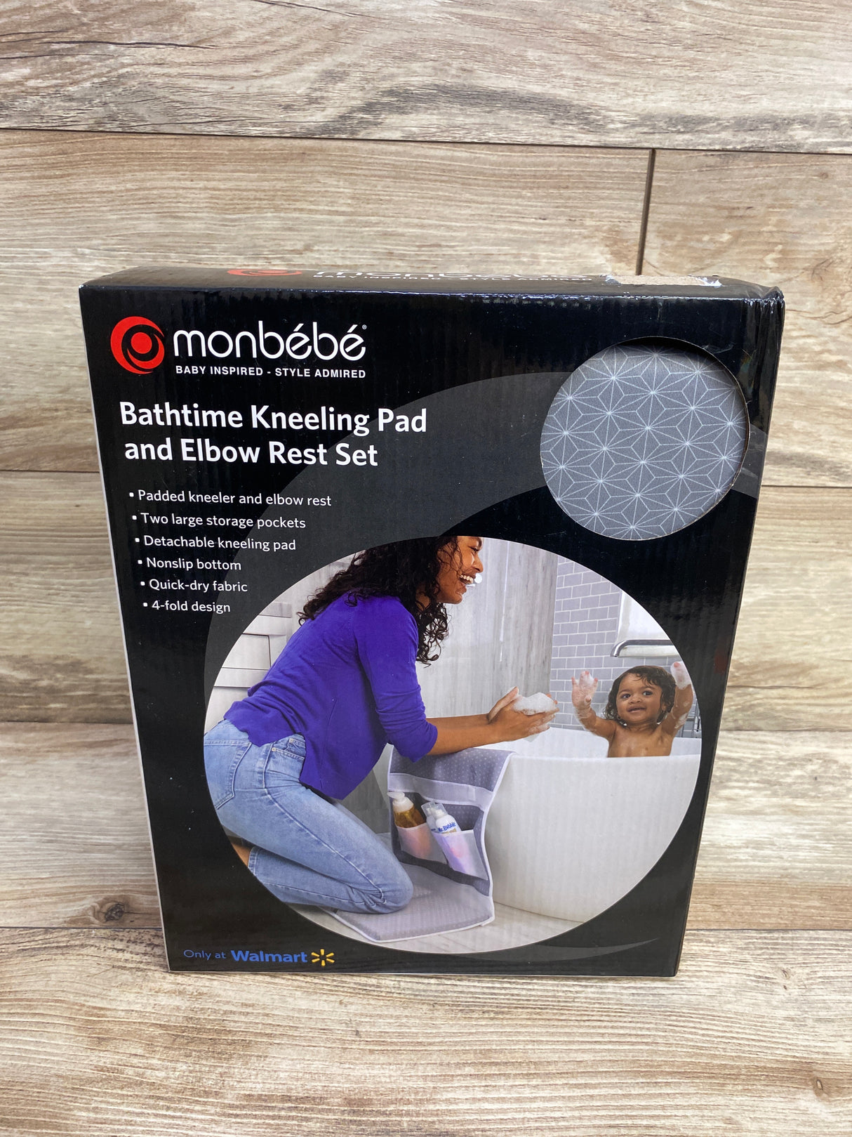 NEW Monbebe Bathtime Kneeling Pad and Elbow Rest Set - Stardust