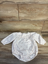 Just One You Corduroy Long Sleeve Bubble Romper White sz 9m
