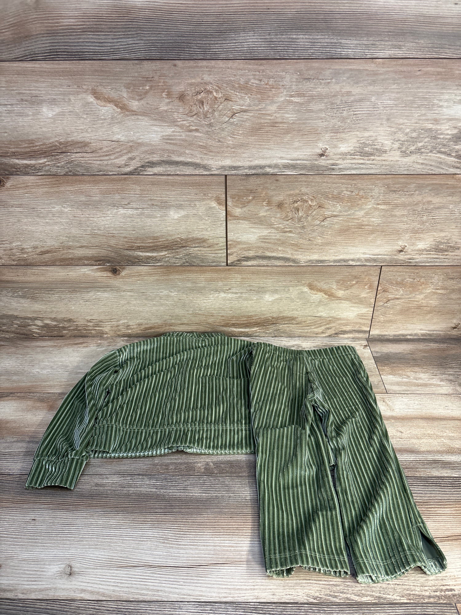 Nike 2pc Cozy Rib Track Suit Set Green sz 2T