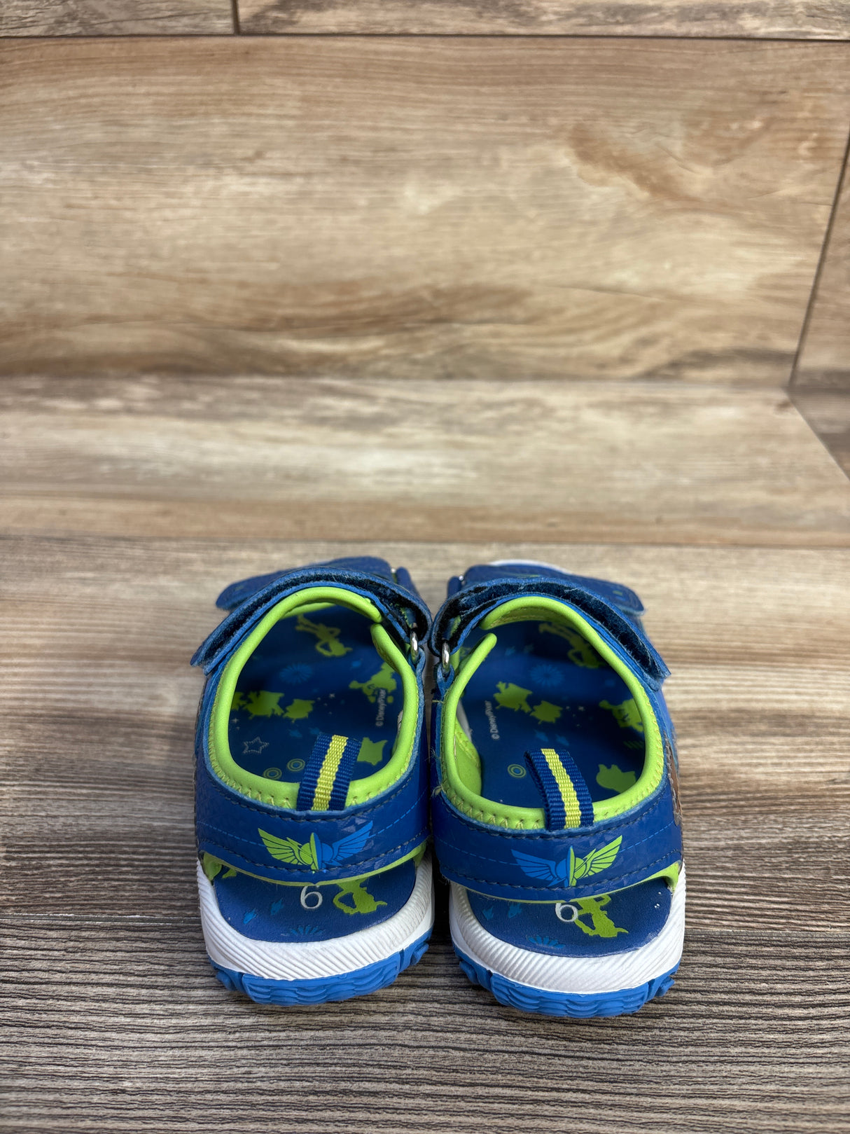 Disney Pixar Toy Story Double Strap Sandals Blue sz 9c