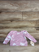 NEW Grayson Mini Puff Sleeve Sweatshirt Pink sz 18m