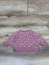 Mini Threads Floral Pullover Sweatshirt Pink sz 18m