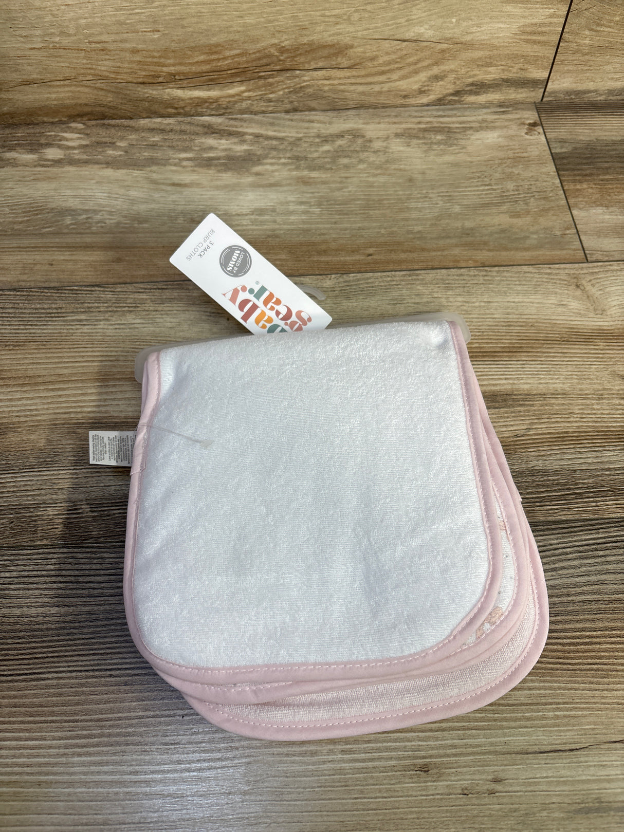 NEW Baby Gear 3pk Girls Burp Cloths