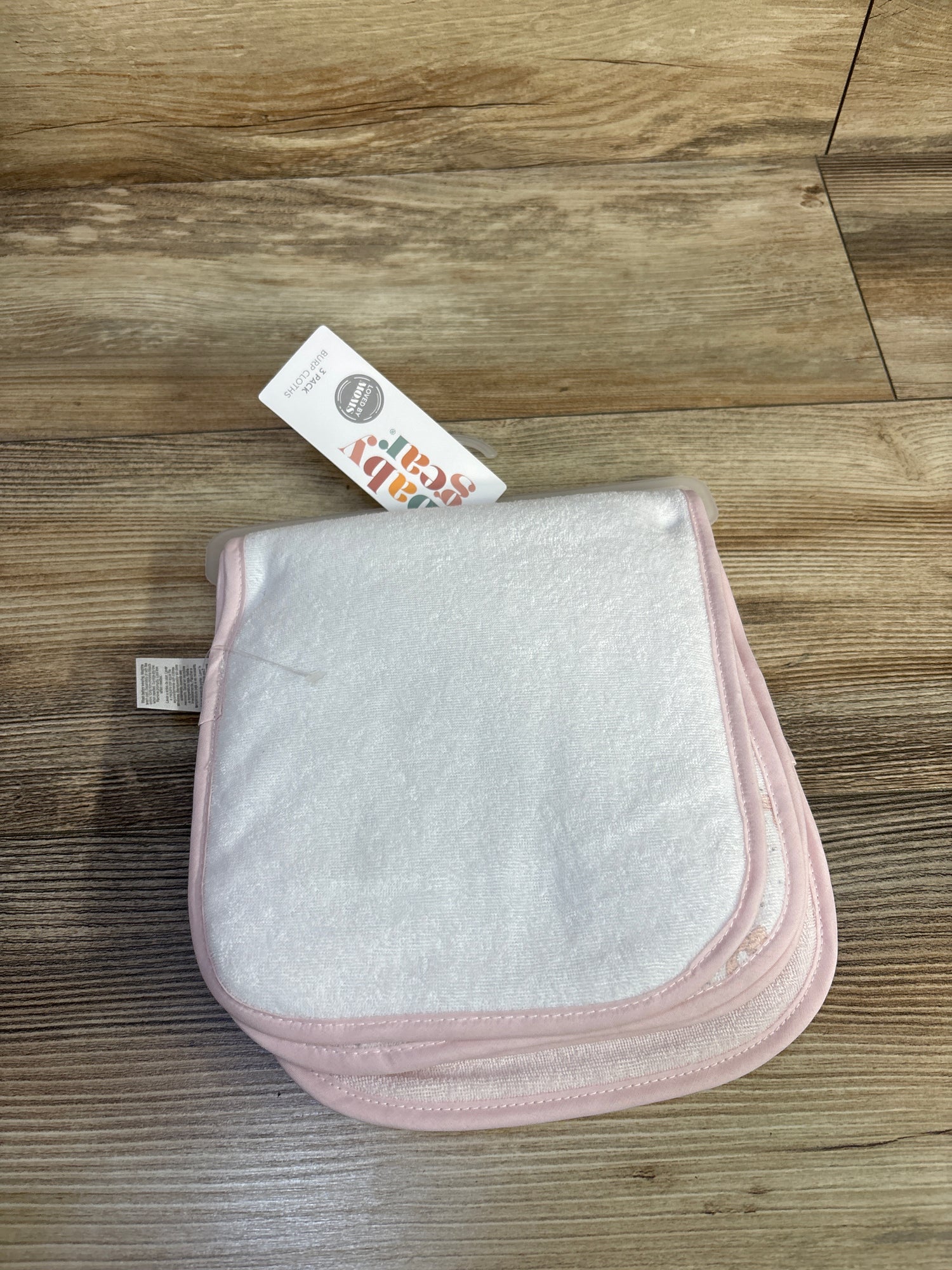 NEW Baby Gear 3pk Girls Burp Cloths
