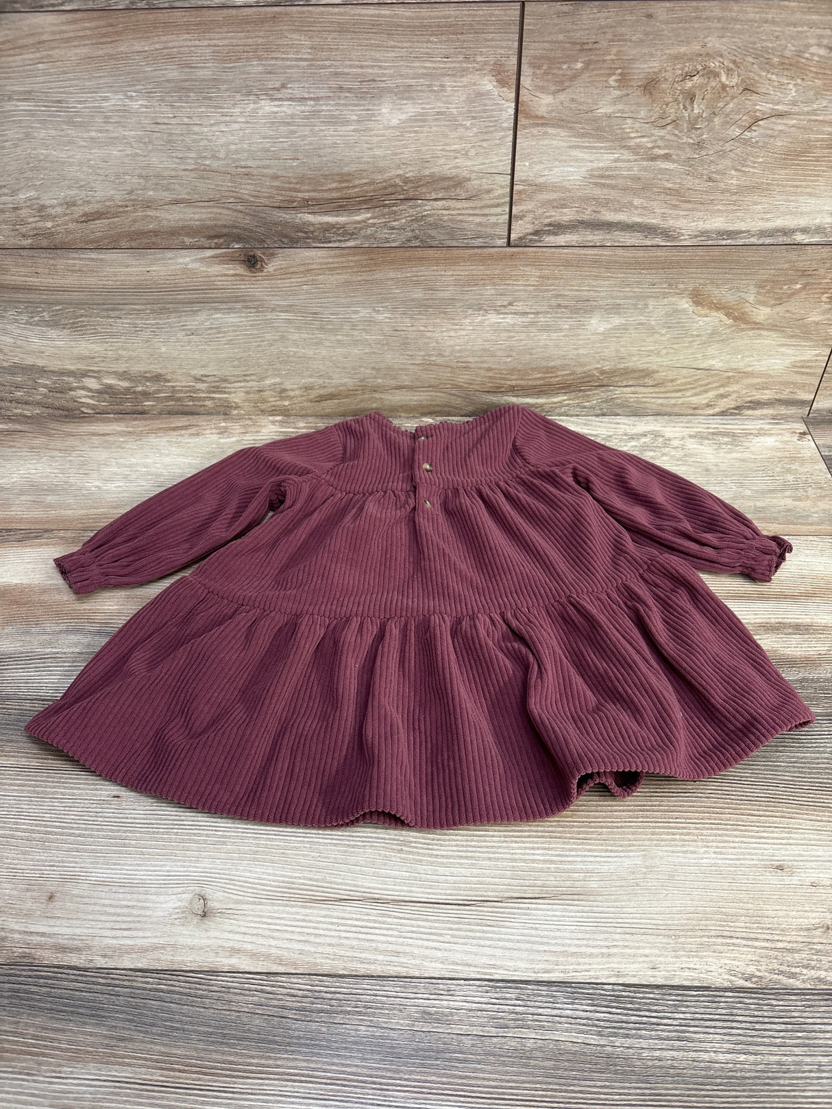 Modern Moments Ribbed Layered Dress Berry sz 18m