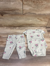 Just One You 2pc Bodysuit & Pants Set Green sz 3m