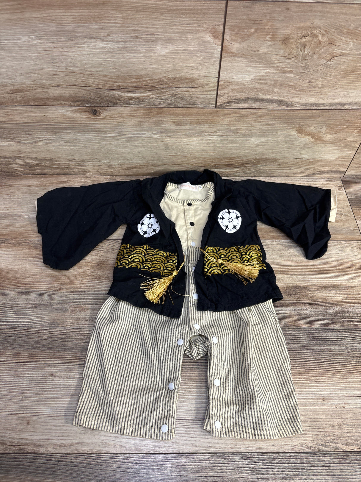 Nyan Cat Striped Japanese Style Coverall Black sz 9-12m