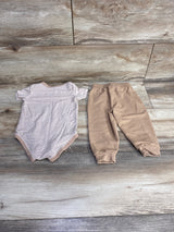Nike 2pc Bodysuit & Pants Set Tan sz 6m