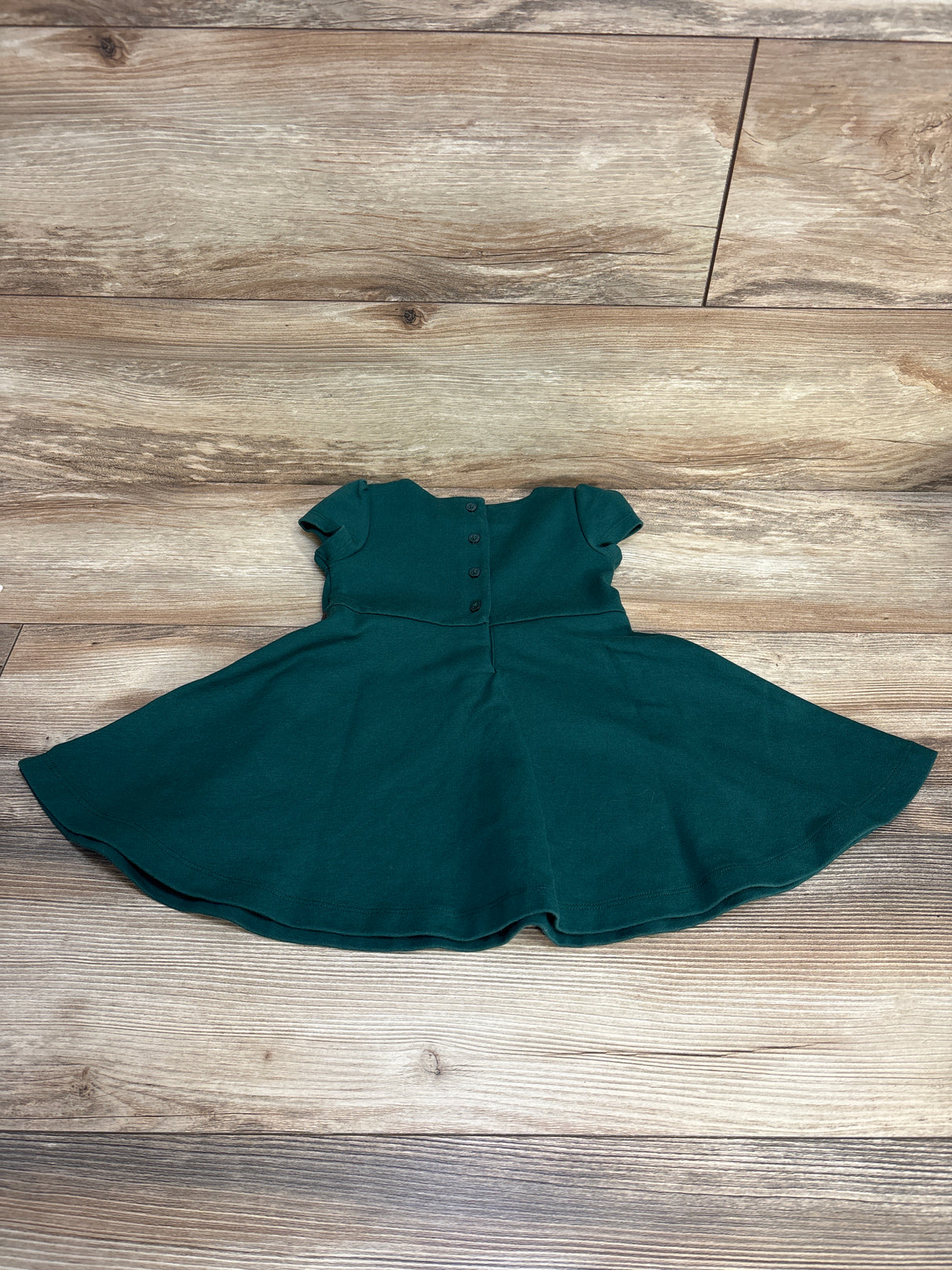 Janie and Jack Ponte Dress Green sz 6-12m