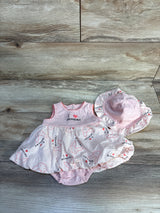 Sterling Baby 2pc I Love Grandma Bodysuit Dress & Hat Set Pink sz 3m