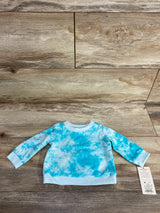 NEW Cat & Jack Tie-Dye Sweatshirt Blue sz Newborn
