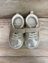 Carter's Girl's Perrie Gold Glitter Sneaker Sz 4c