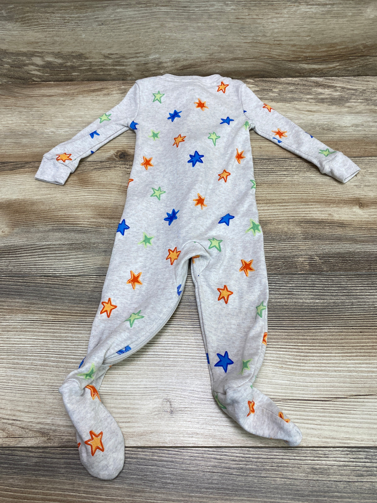 Dip Star Print Sleeper Oatmeal sz 6-12m