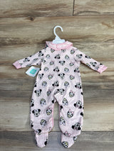 NEW Disney Minnie Mouse & Daisy Duck 2pc Coverall & Bib Pink sz 3/6m