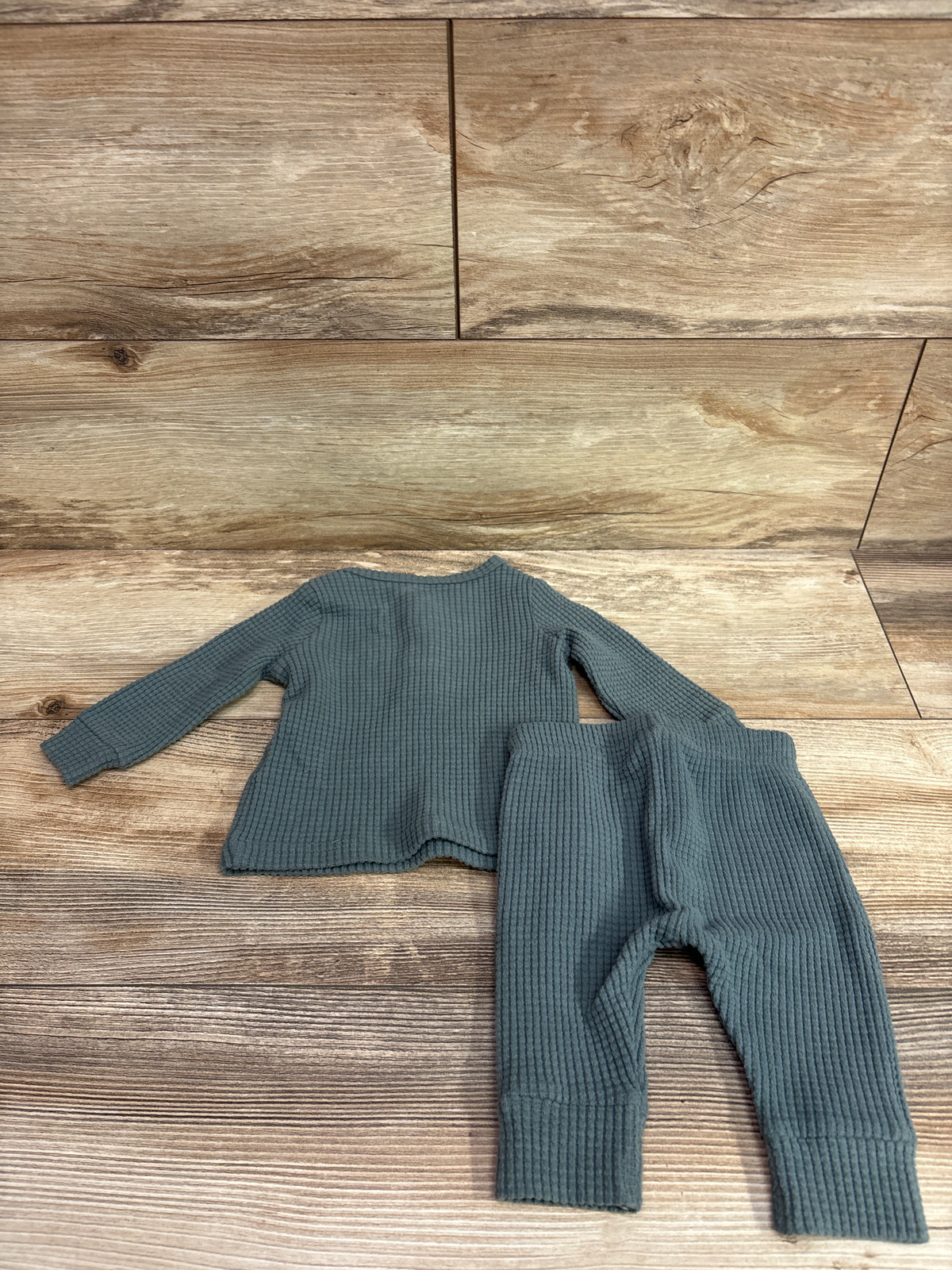 Just One You 2pc Henley Shirt & Pants Set Green sz 3m