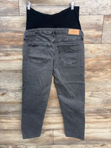 & Denim Maternity Straight Ankle Length Jeans Grey sz Medium
