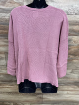 NWOT Gap Maternity V-Neck Sweater in Lilas Pink sz Small