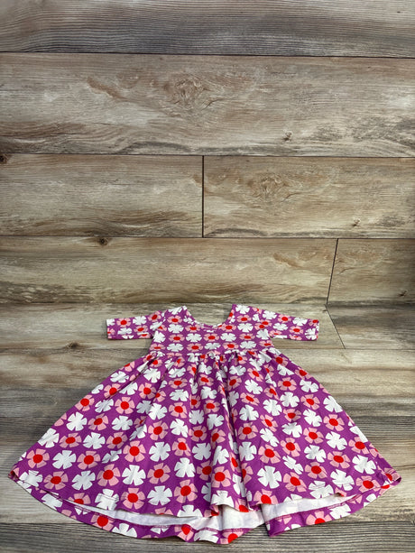 Hanna Andersson Floral Skater Dress Purple sz 4T - Me n Mommy To Be