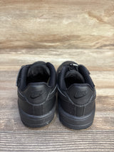 Nike Force 1 Low EasyOn PS 'Triple Black' Sneakers sz 10c