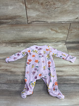 Carter's Ribbed Snap Sleeper Lilac sz Newborn