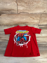 Marvel Spider-Man Shirt Red sz 4/5T