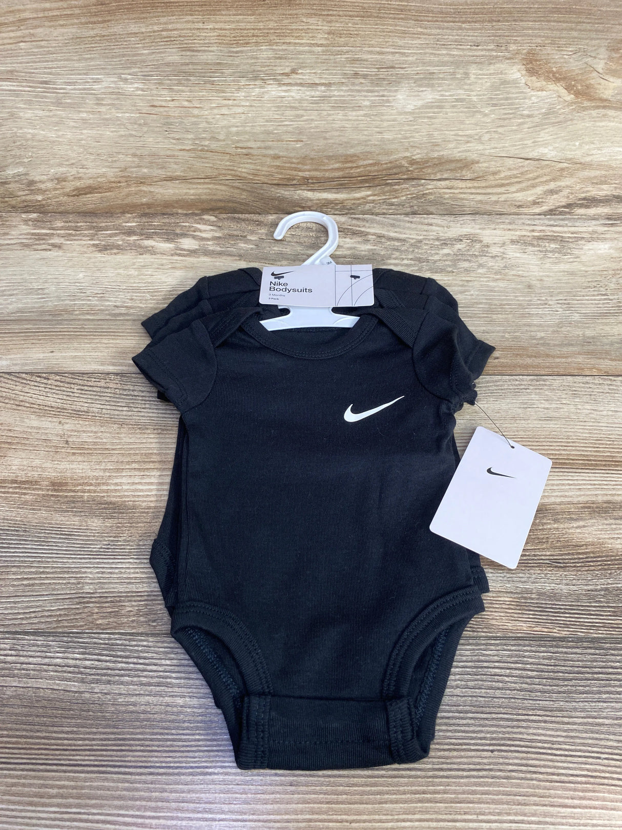 NEW Nike 3pk Bodysuit Set Black sz 3m