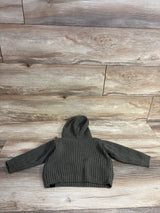 DKNY Chunky Knit Hooded Sweater Green sz 18m