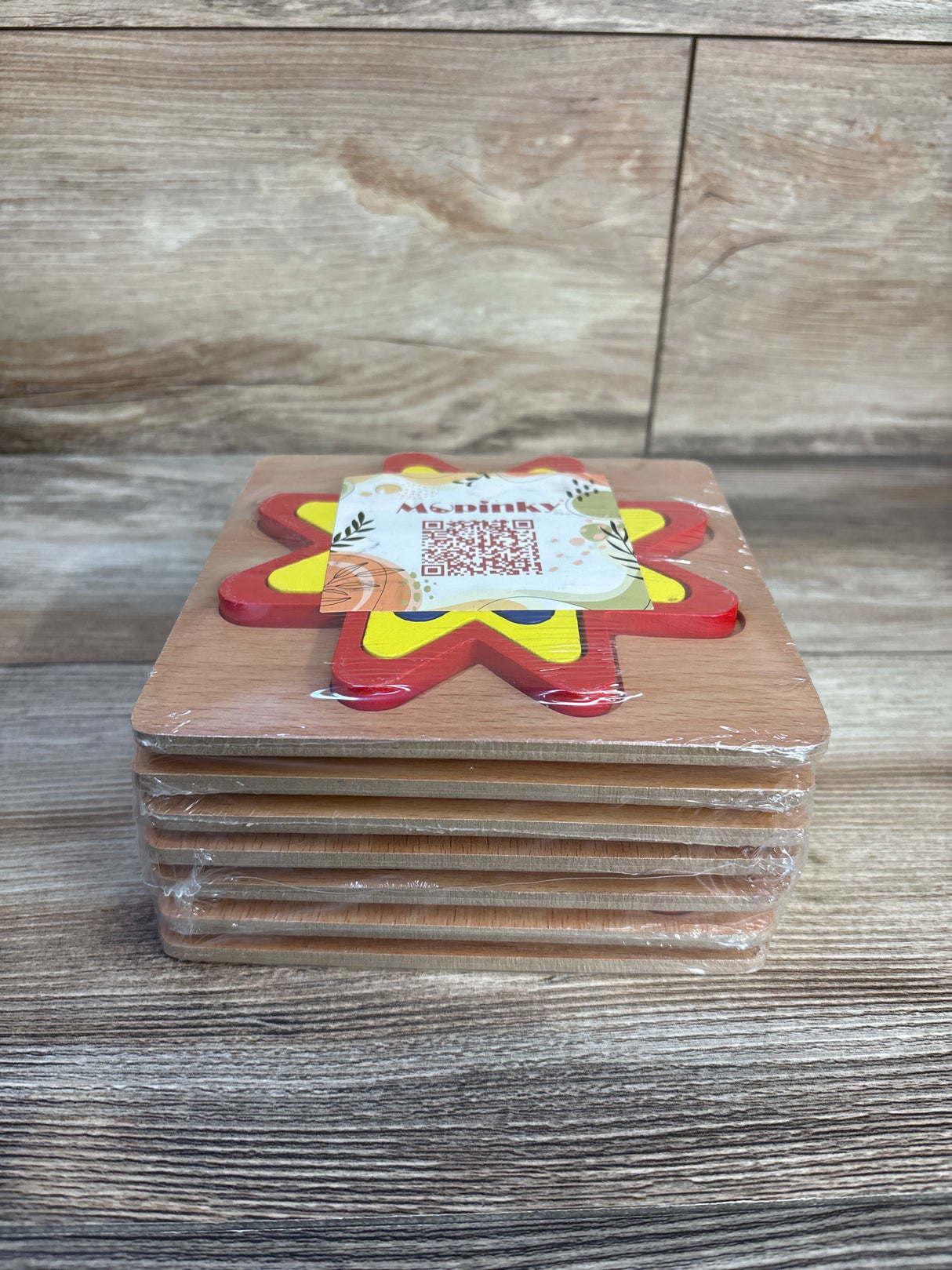 NEW McPinky 7pk Wooden Montessori Puzzles