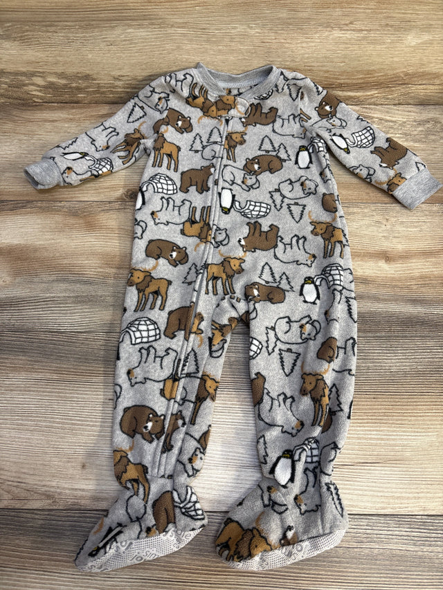 Simple Joys Animal Print Blanket Sleeper Grey sz 12m - Me n Mommy To Be