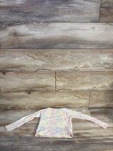 Old Navy Floral Long-Sleeve Rashguard Swim Top Ivory sz 4T