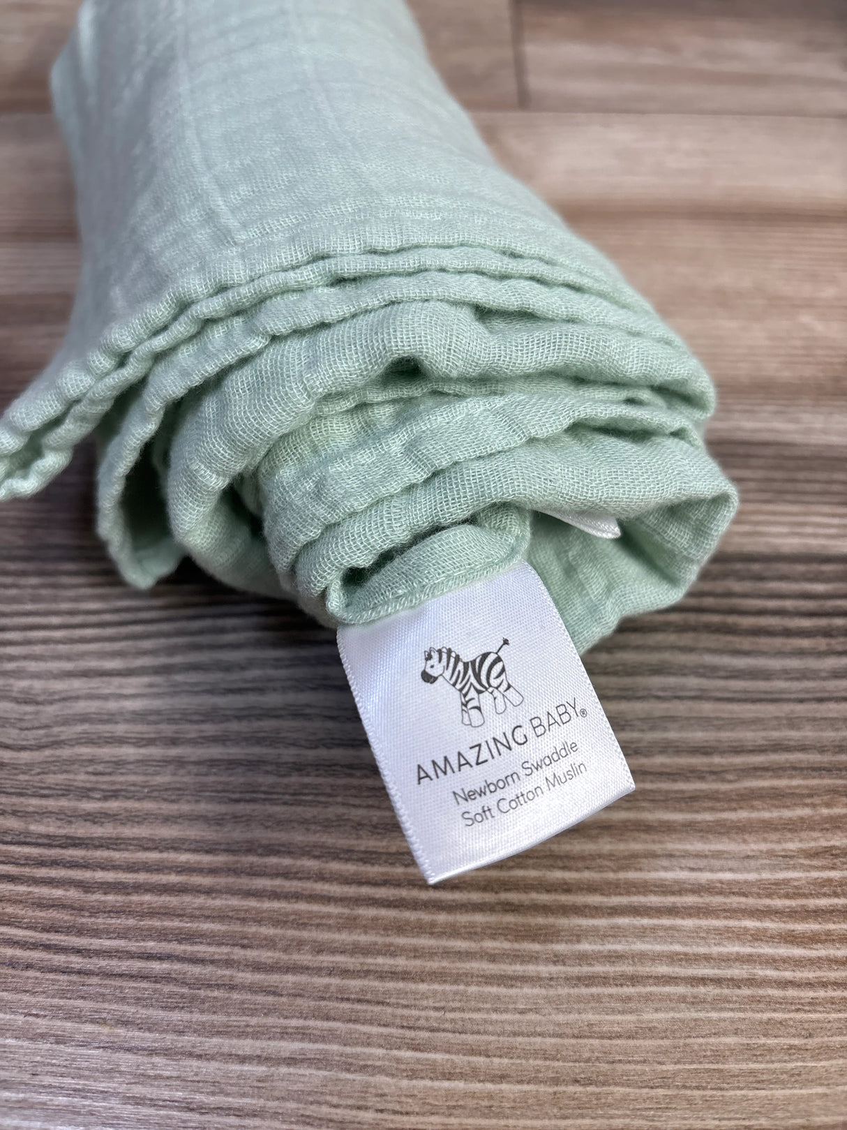 Amazing Baby Newborn Muslin Swaddle Blanket Green
