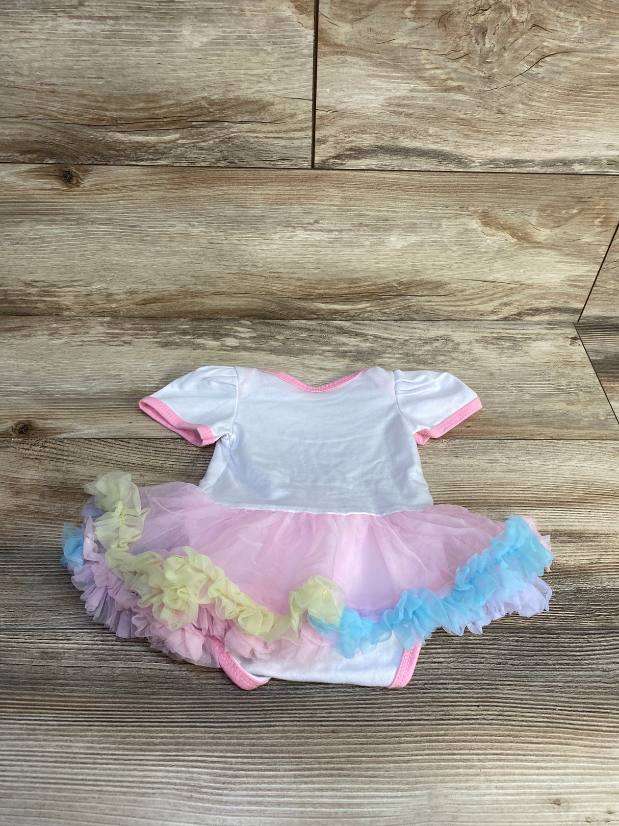 My First Easter Tutu Bodysuit White sz 3-6m