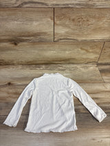 Lila & Jack Ribbed Turtleneck Shirt White sz 2T